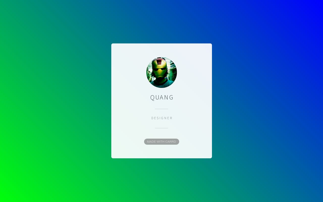 Carrd profile picture for @quang